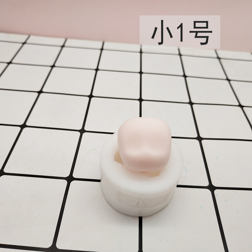 [Mô hình khuôn mặt silicon] Khuôn mặt silicon siêu nhẹ đất sét mềm bằng gốm fondant mặt Q phiên bản thay thế khuôn silicon - Tự làm khuôn nướng khay làm kem