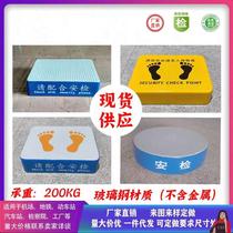 Foot pedal round security gate post fiberglass security desk fiberglass station podium podium entrance and exit transportation