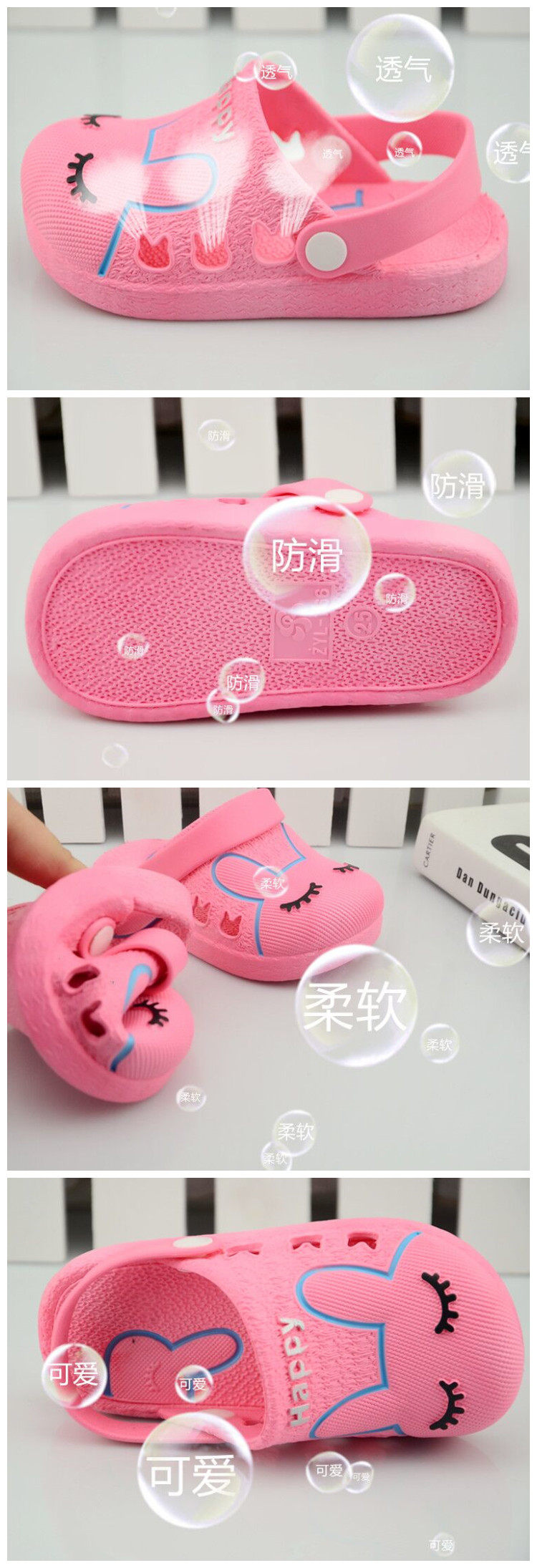 Chaussons enfants en autre pour été - semelle caoutchouc - Ref 987153 Image 14