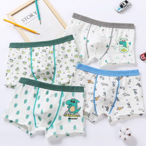 【4条装】男童女童内裤纯棉短裤四角裤