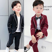 Boys small suit suit tide 3 British 4 children dress spring and autumn 5 years old childrens suit 6 boys handsome Flower Boy