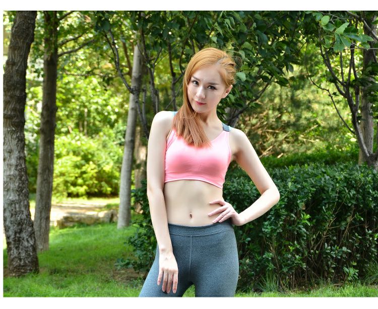 Mùa hè mới yoga kiểu vest nữ thể thao áo ngực đẹp trở lại băng thông rộng đồ lót thể dục nhịp điệu chạy quần áo thể dục áo lót thể thao adidas