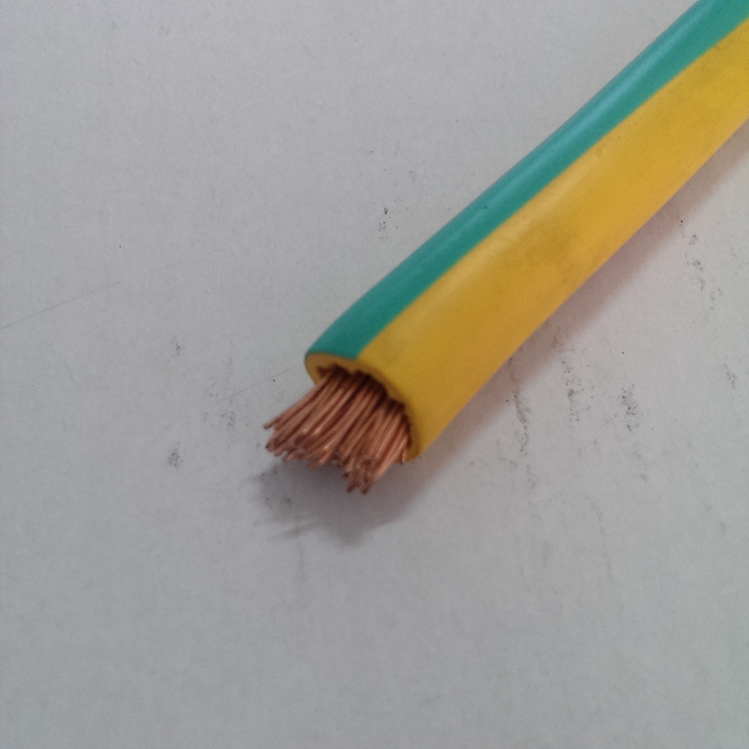 Multi-strand copper core wire BVR-16 single-core yellow-green grounding wire 16 square telecommunications grounding copper core wire (soft copper wire)