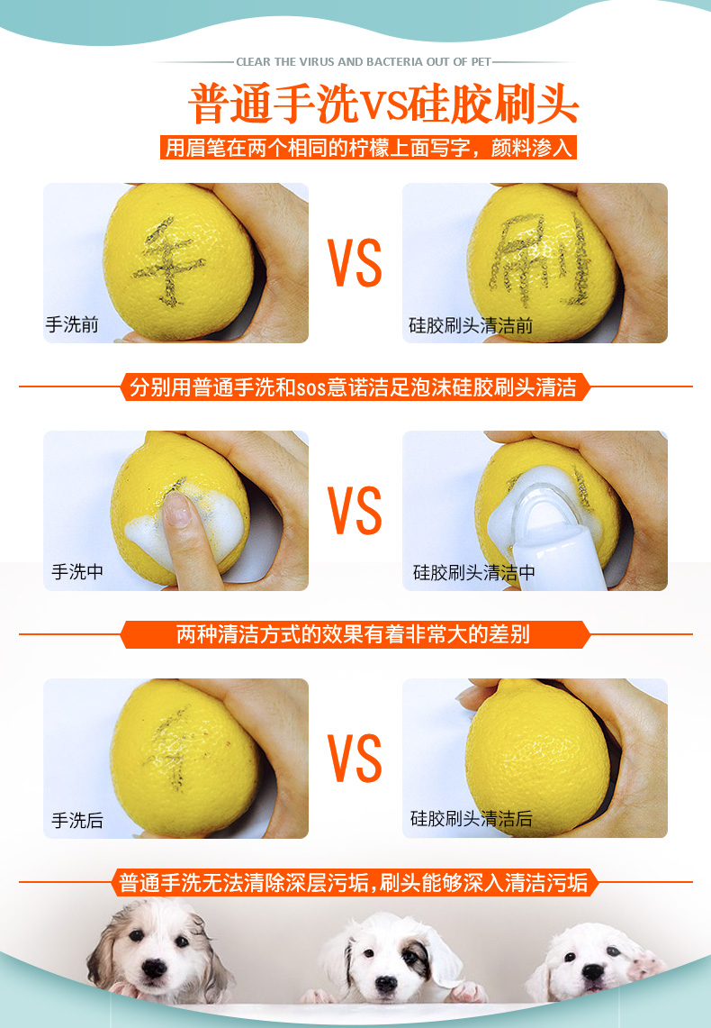 SOS Yi Nuo Pet Làm Sạch Bọt Dog Foot Rửa Lỏng Teddy Chăm Sóc Bàn Chân Cát Foot Beauty Sản Phẩm Làm Sạch 	bộ lược chải lông chó