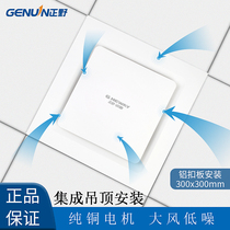 Zhengye exhaust fan kitchen integrated ceiling ceiling ceiling pipe type ventilation fan bathroom exhaust fan BPT10-13K-1C