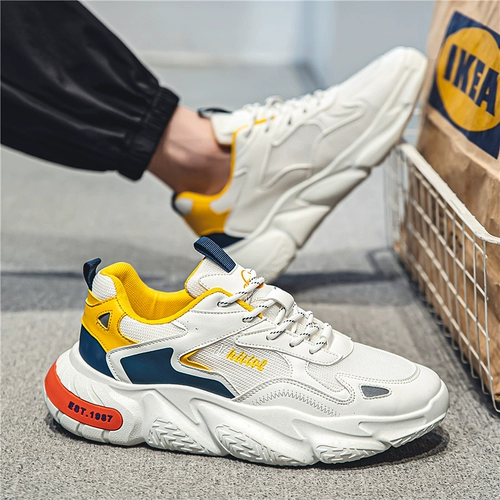 Спортивная высокая летняя дышащая спортивная обувь для отдыха, туфли, подходит для подростков, популярно в интернете