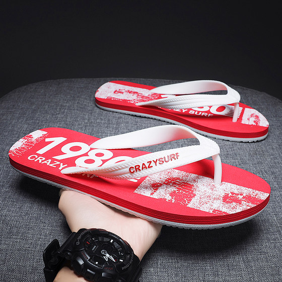 拖鞋男夏季2025新款外穿防滑耐磨休闲男士沙滩夹脚越南软底人字拖