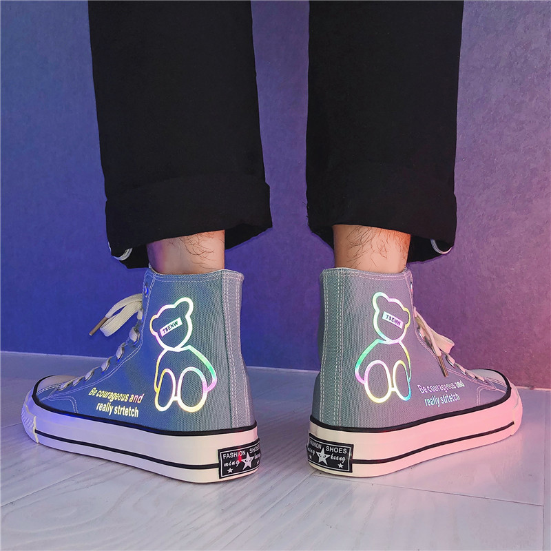 Autumn high-top canvas men's shoes 2022 new Korean version casual all-match flat shoes men's cloth shoes boys trendy shoes