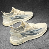 Дезодорированная универсальная летняя дышащая тонкая спортивная белая обувь для отдыха, для бега