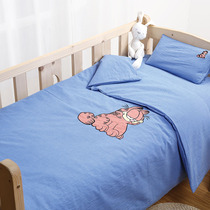 Water washing cotton baby bedding kit baby childrens bedding cotton kindergarten quilt sheet three or five pieces spring and autumn