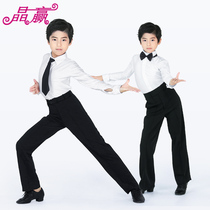 Childrens Latin dance pants boys dance pants practice clothes modern dance pants black childrens dance clothes competition performance clothes