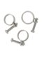Free shipping Stainless steel 304 wire hoop throat clamp Rubber pipe clamp Double wire throat clamp Holding hoop pipe clamp