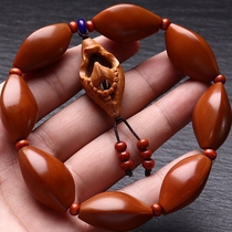 Olive core iron nuclide core bracelet hand-polished triangular polished core bracelet hand-held Buddha pendant single piece