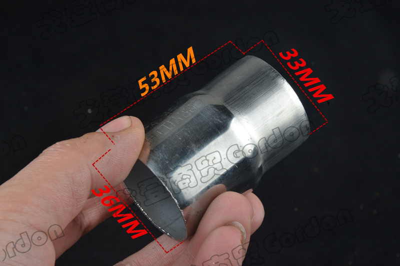 Hiệp sĩ xe máy off-road xe tay ga sửa đổi phụ kiện thép không gỉ ống xả hàn chuyển đổi đầu phổ - Ống xả xe máy pô xe máy
