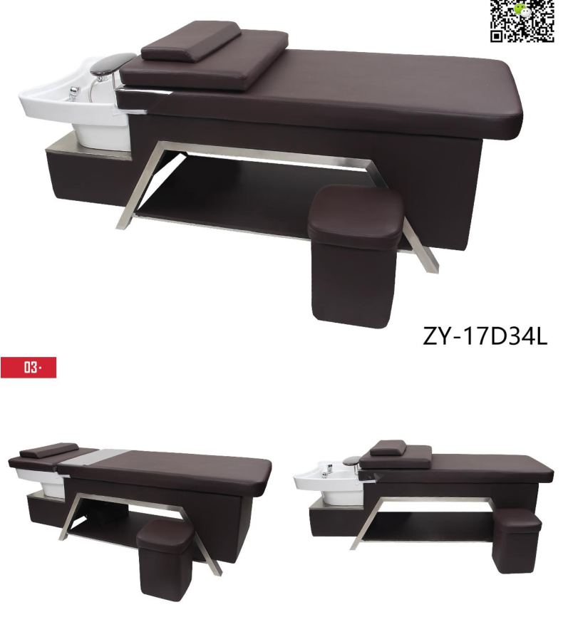 Thai Style Massage Shampoon Bed Hair Salon Special Hairdresseshop Flat Lying Head Recuperation Hair Washing head bed can be installed with water heater