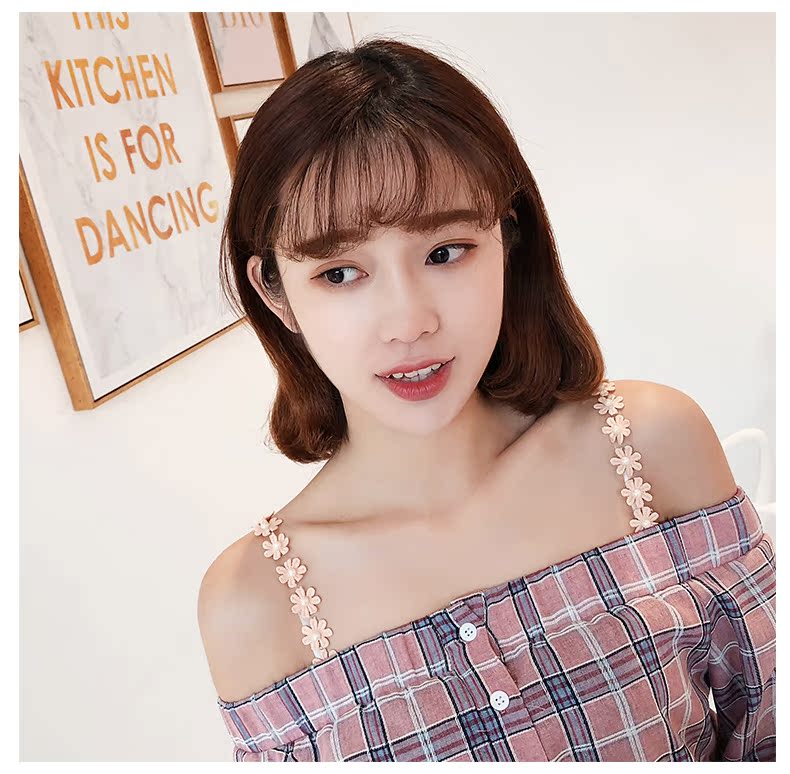 Mùa hè mới đồ lót ren dây đeo vai trong suốt vô hình vành đai trượt không dấu phụ nữ dây quai áo lót