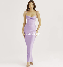 Hong Kong Direct Mail House of cb Authentic Counter Duty Free Gentle Goddess Purple Sling Dress Dress