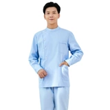 Белый халат, короткий лонгслив для работы, униформа медсестры, короткий рукав, полный комплект