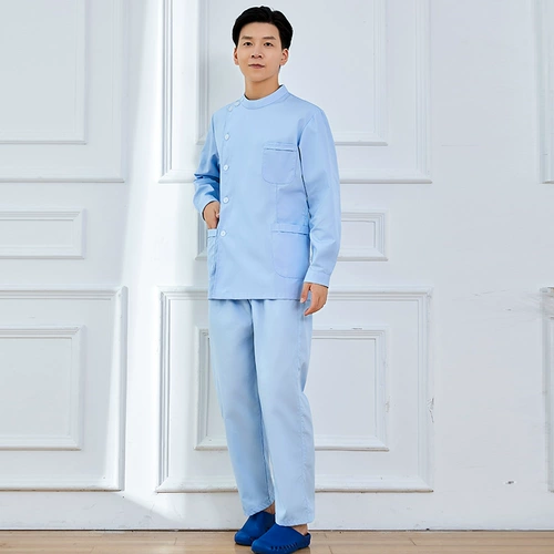 Белый халат, короткий лонгслив для работы, униформа медсестры, короткий рукав, полный комплект