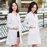 Униформа врача подходит для мужчин и женщин, летний тонкий белый халат, униформа медсестры для школьников