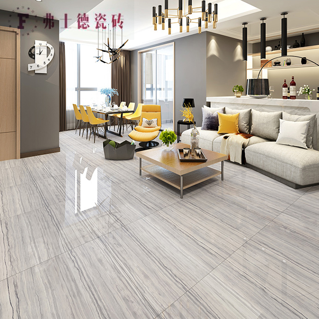 Body Tiles 800x800 Gray Wood Pattern Full Throw Glazed Floor Brick