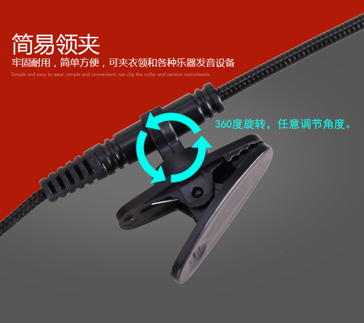 Micrô lavalier kim loại dài có thể được cắt bớt mic thu âm hát karaoke