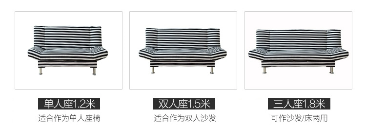 Có thể gập lại hiện đại sofa nhỏ gọn căn hộ nhỏ giường 1,5m Single Double đa chức năng kép sử dụng vải gỗ 1,8 - Ghế sô pha