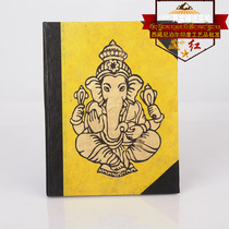  Tibet Tibetan characteristic treasures ancient Tibetan paper Nepali handicraft yellow cover plus elephant god