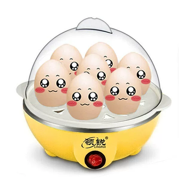 Nồi hơi trứng đơn Nồi hơi trứng hấp tự động Tắt nguồn Mini Steamed Egg Soup Nồi hơi trứng đơn lớp - Nồi trứng