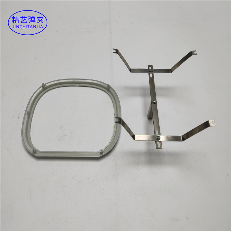 Box hanger electrophoresis spring sheet processing Card 4 point fixture 40 square tube iron bar connection cy297 change