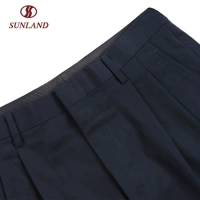 Quần tây nam phù hợp với quần lót đôi xếp li len thẳng - Suit phù hợp quần tây nam ống đứng