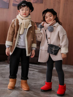 Удерживающие тепло детские нескользящие короткие сапоги для мальчиков, зимние утепленные ботинки