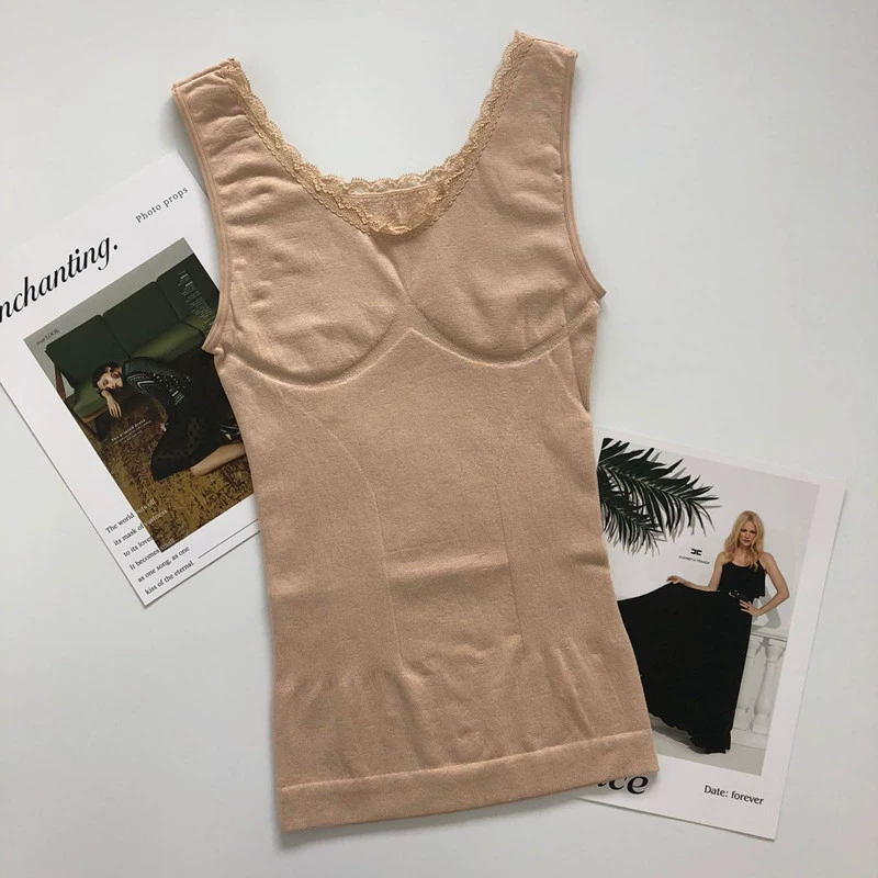 Nhiệt độ không đổi 37 độ tự sưởi ấm nhung nhung corset bụng là áo vest mỏng nữ thân hình mỏng cơ thể gợi cảm áo lót