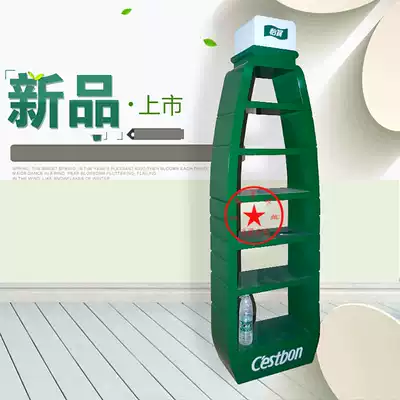 Green paint Nakajima cabinet display cabinet special-shaped shelf Bag jewelry display cabinet Cosmetics display cabinet household display rack