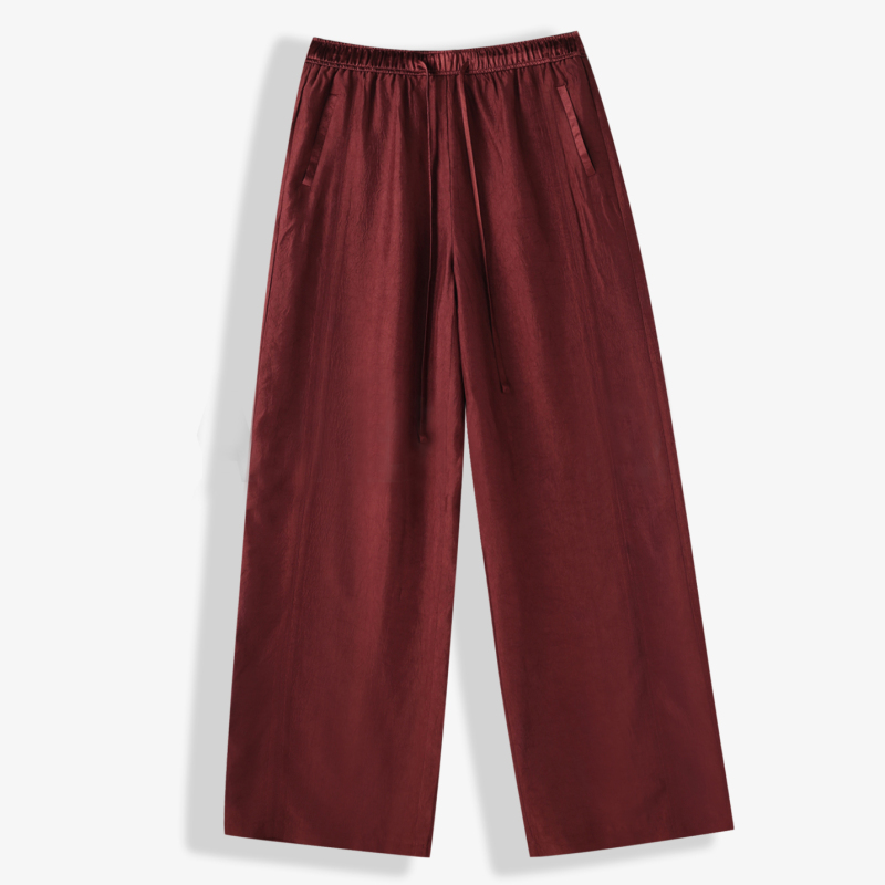 Simple, Stylish, Lightweight Acetate Casual Women's Pants 93109