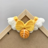 Пехочные вязаные воротнички, кошки, собачья собачья рот водяной полотенце синий и белый британский короткий плюшевый кордон ювелирные изделия