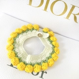 Брендовый японский нагрудник, слюнявчик ручной работы, шарф, в цветочек