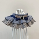 Кружевной шарф с воротником для кошек и собак, шарф со слюной для домашних животных, галстук-бабочка, милый реквизит для фотосессии, аксессуары, британский короткий плюшевый мишка