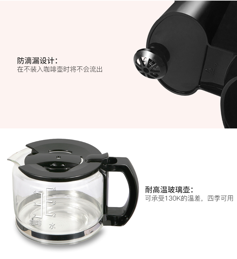 may xay cafe Đức May cây M380 Máy pha cà phê gia dụng tự động của Mỹ nhỏ một ấm trà nấu ăn mới sử dụng bột đậu xay máy pha chế cà phê