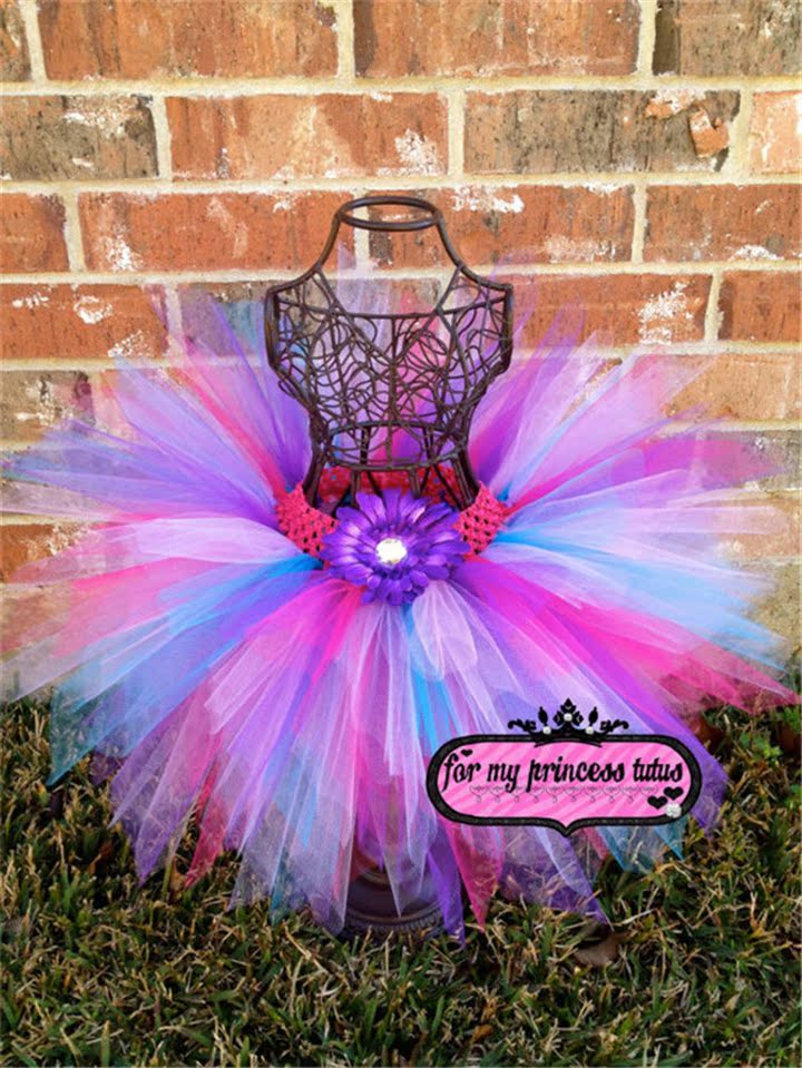 Quần áo trẻ em mơ màu xanh mơ tím pettiskirt nửa chiều dài tính cách nhân vật tăng đỏ sắc nét nghệ thuật ảnh ăn mặc quần áo váy ren đẹp nhất cho bé gái