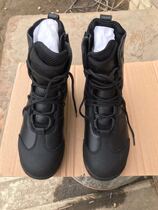 Black Chatzhan boots tactical men hiking boots side zipper lace-up cowhide boots cross-country hiking snow boots