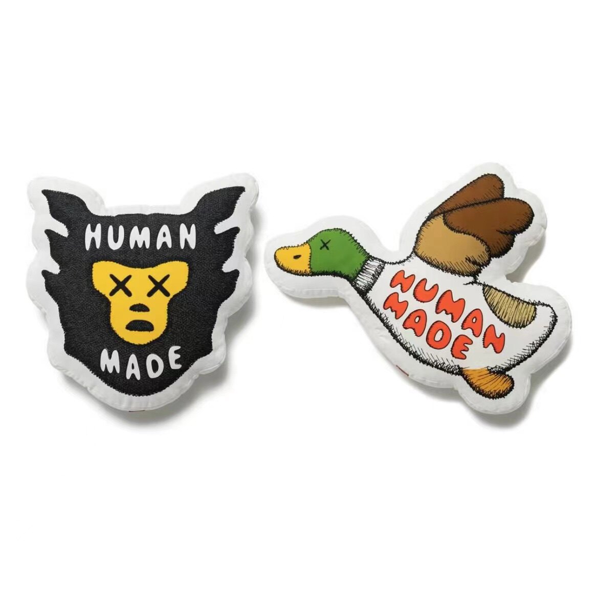 HUMANMADExKAWSCUSHION limited joint duck ape head pillow cushion nigo day tide