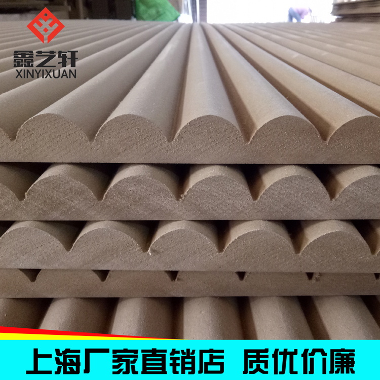 Two centimeter diameter semi-cylindrical TV background wall image wall special-shaped wave board custom-made wall panel manufacturers