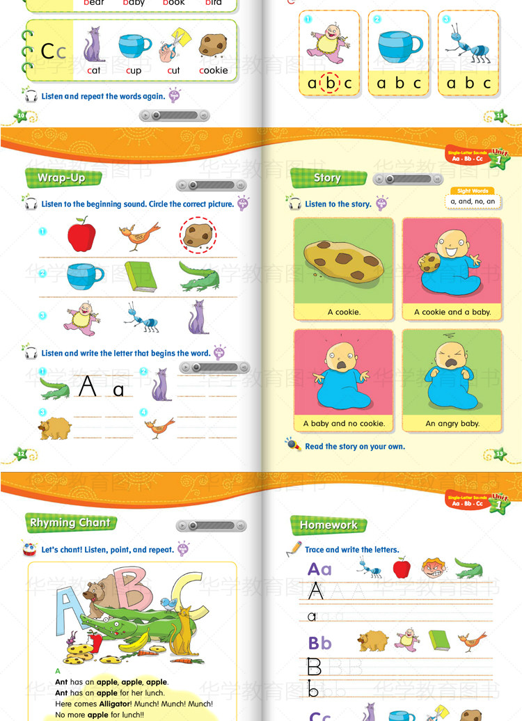 Phonics自然拼读课-美国原版教材  pdf+音频下载 英语教材Sounds great 12345级别小学英文音标字母发音phonics自然拼读1-5级别全套课本练习册儿童启蒙音标语音培训教材外国语