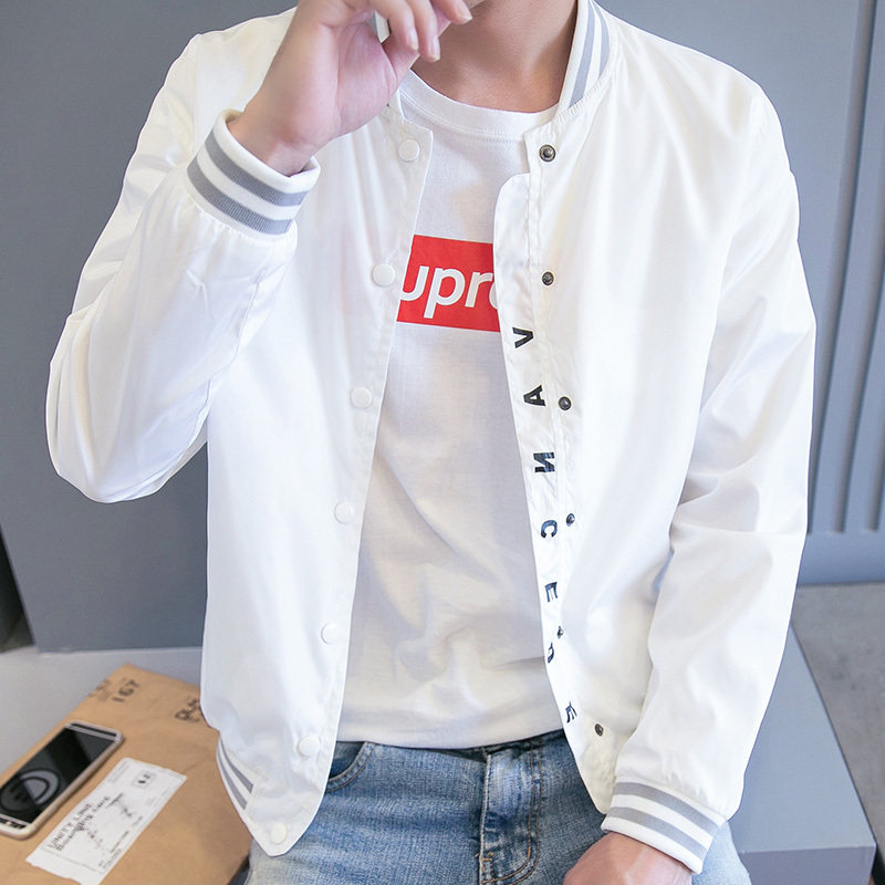 Hong Kong Men's Wear 2023 Spring and Autumn New Men's Slim Jacket Korean Style Fashion Youth Thin Section Baseball Clothing Trend