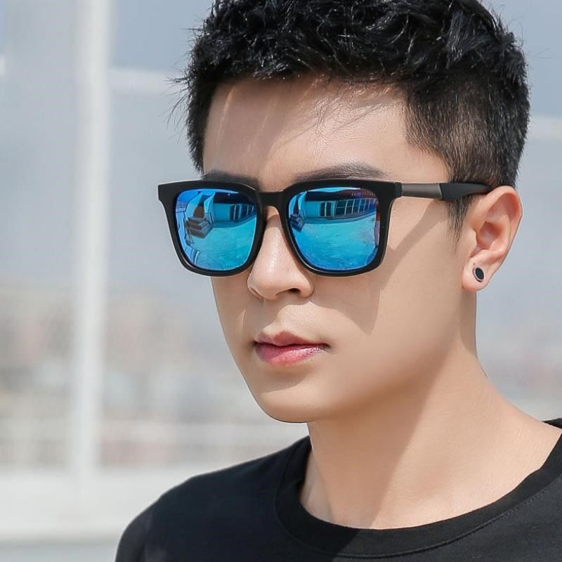 2022 New Polarized Sunglasses Men Sunglasses Current Han Edition Drive Glasses Fashion Square Eyes anti UV