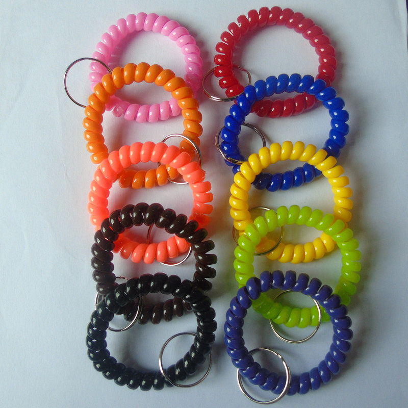 Sauna storage Swimming number plate Telephone line Plastic spring hand ring bracelet 100