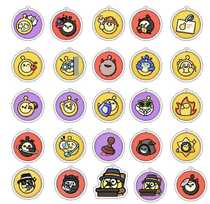 Uncover the Trick-or-Treat Eggman party game peripherals keychain research egg deformed egg cute and funny little pendant