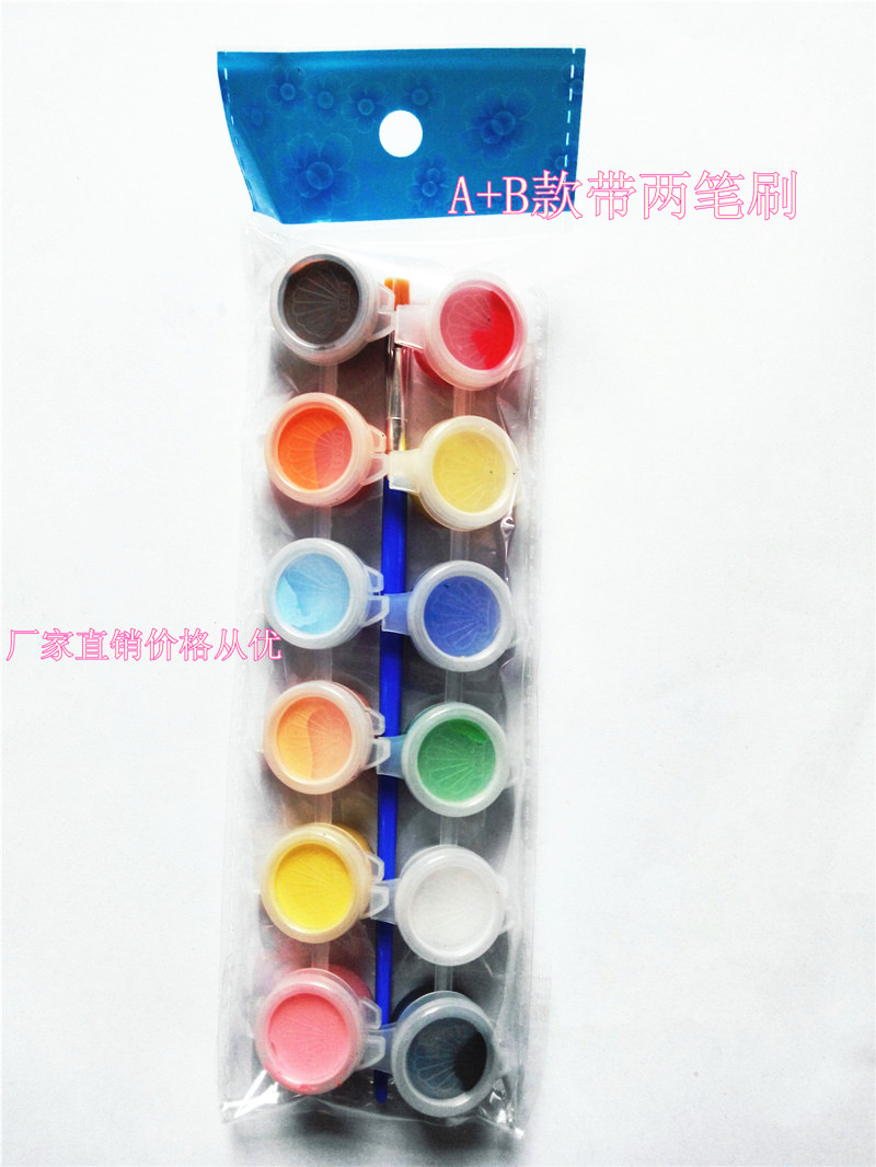 Promotion 12 Lieven body Widened Head Hook Line Pen Brush PROPYLENE PAINT SUIT 3ML SUIT ENVIRONMENTAL PROTECTION COMBINATION FULL ENOUGH