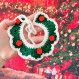 Рождественский чокер, трикотажный шарф, шерстяная шапка, нагрудник